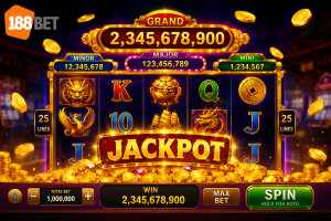 Giao diện Jackpot trong game slot trực tuyến tại 188BET